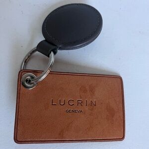 LUCRIN Geneva Leather Key Chain and Keyring
